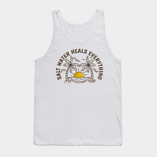 Salt water heals everything Tank Top